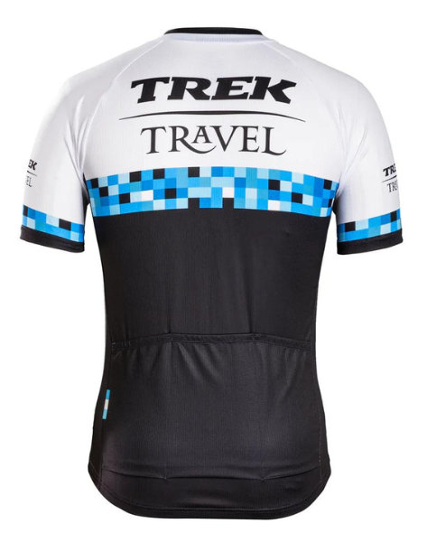 Men's Blue and White Checkered Jersey